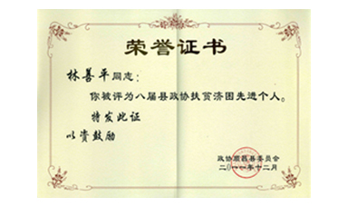 盡心盡力謀發(fā)展 盡職盡責(zé)為和諧--記縣政協(xié)常委、虹潤公司董事長林善平